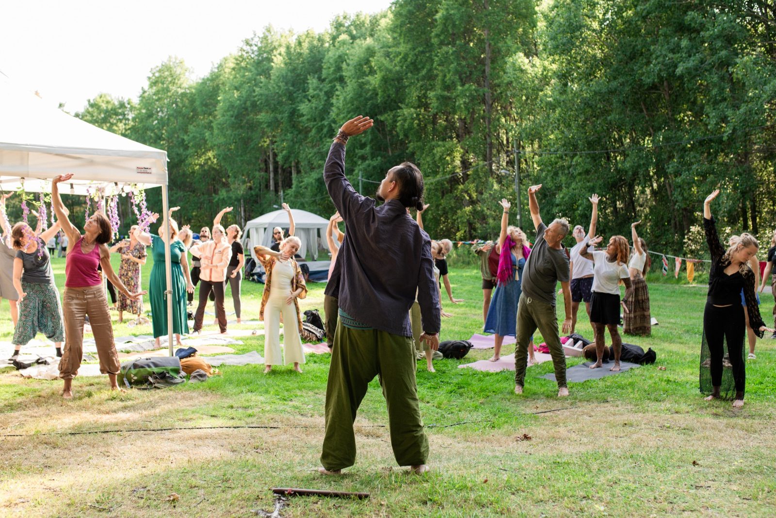 QiGong outdoors in nature